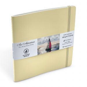 Mypaperworld Aquarell Skizzenbuch 300 g 19х19 cm, 16 Blätter, Beige