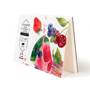 Malevich Aquarellblock 200 g,20 Blätter, 10X15 cm