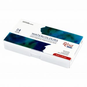 NEU!Rosa Studio Aquarellfarben im Set 24 x Näpfchen 1,6 ml