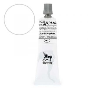 NEW! Renesans Fine Artist Gouache, 60 ml Tube, Titan Weiß