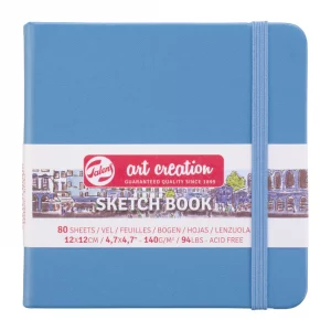 NEW, Art Creations Skizzenbuch, 12 x 12 cm, 140 g, 80 sheets, Blue