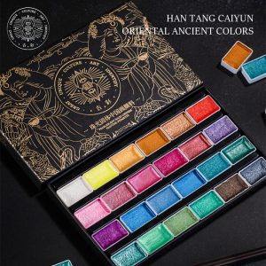 NEU, Paul Rubens Chinesische Pearlescent Malpigment 24 Farben Set