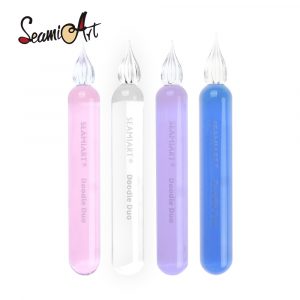 NEU, SeamiArt, Glass Dip Pen, KurzerGriff