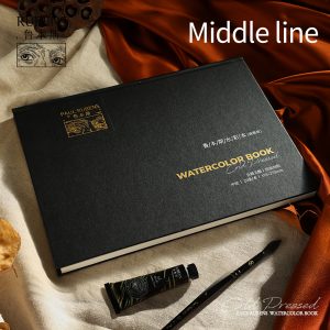 NEU, Paul Rubens Aquarellbuch mit hoher Saugfähigkeit, 300 g 100% Baumwolle, 20 Blätter, Kaltgepresst,Feinkorn