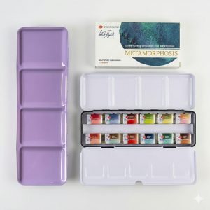Metamorphosis White Nights 12 Farben Set+ Metalletui für 14 Napfs, Flieder